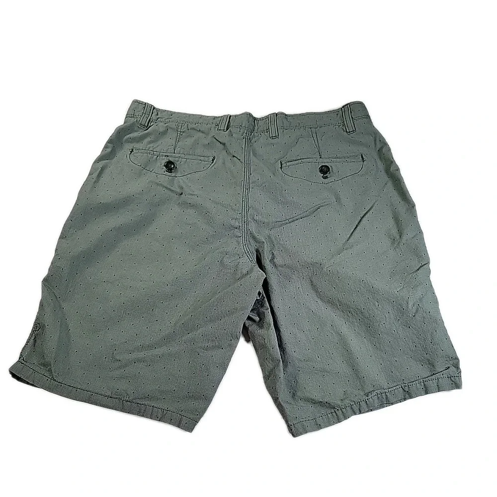 Banana Republic Aiden Shorts Adult 33 Green Chino Preppy Casual‎ Travel DOTS